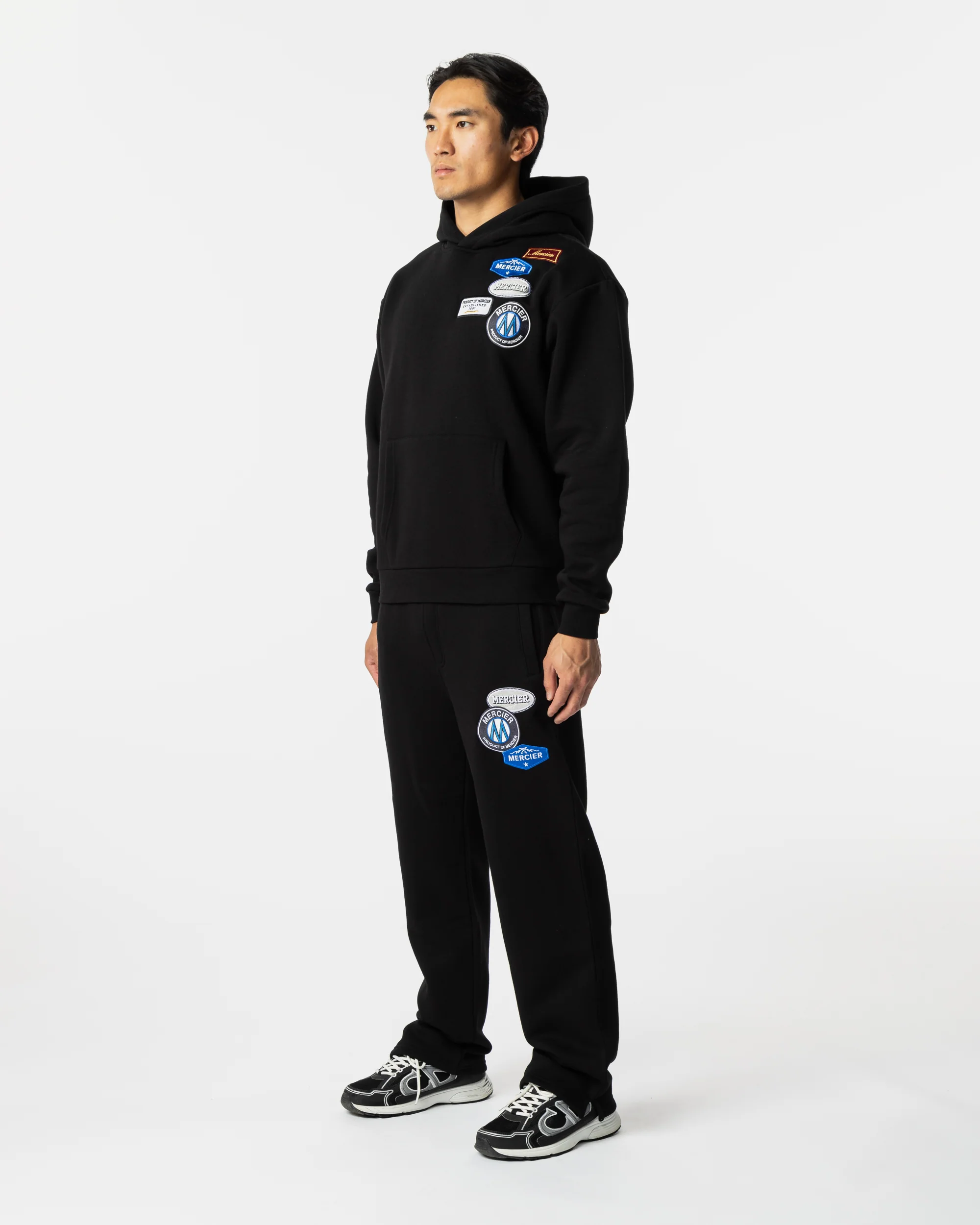 OG Badge Open Hem Joggers Black - Image 4