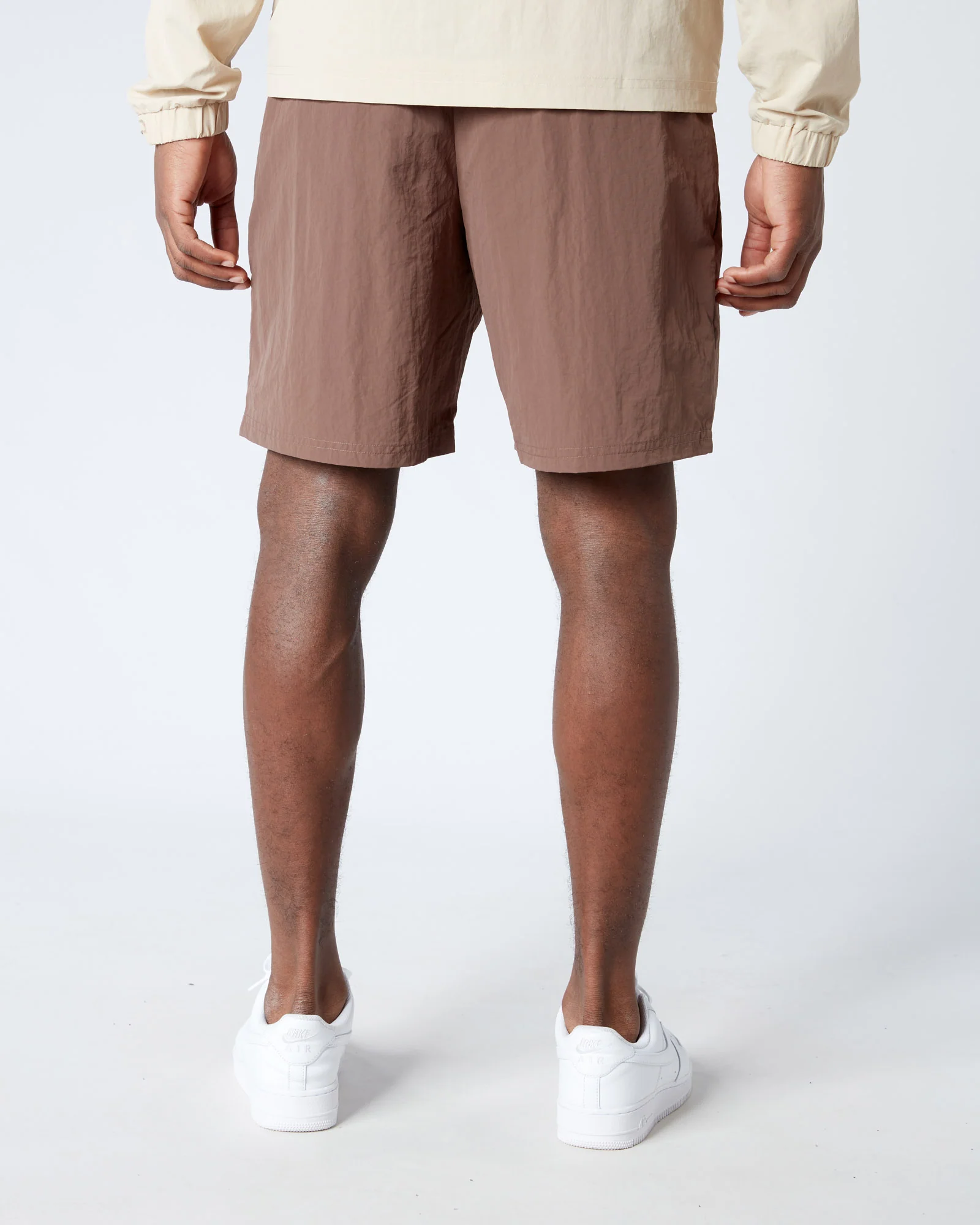Angle Badge Shorts Brown - Image 3