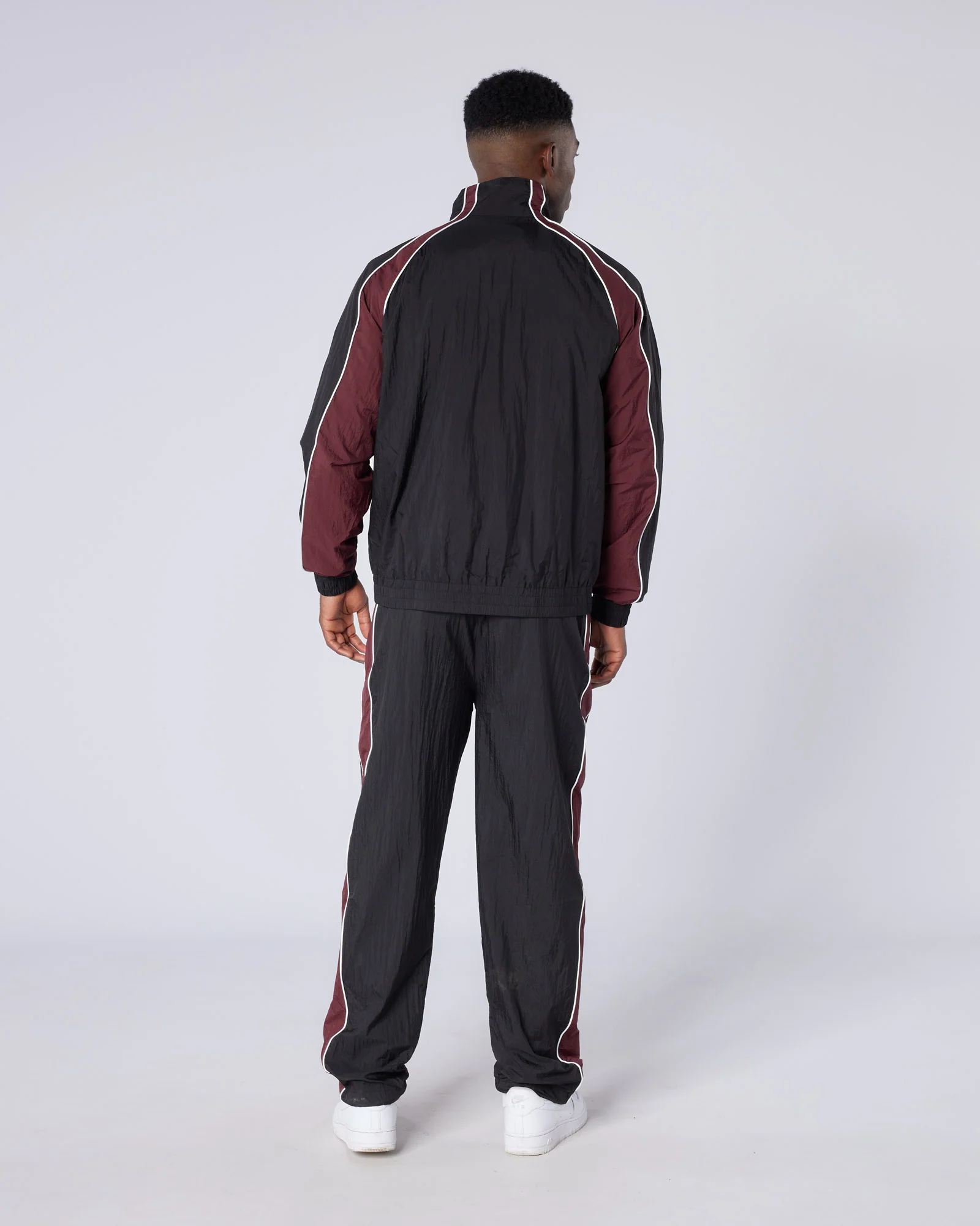 Homerun Track Top Black Burgundy - Image 6