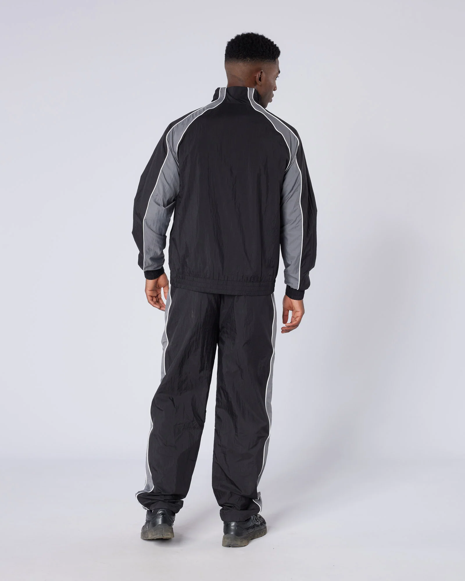 Homerun Track Top Black Grey - Image 4