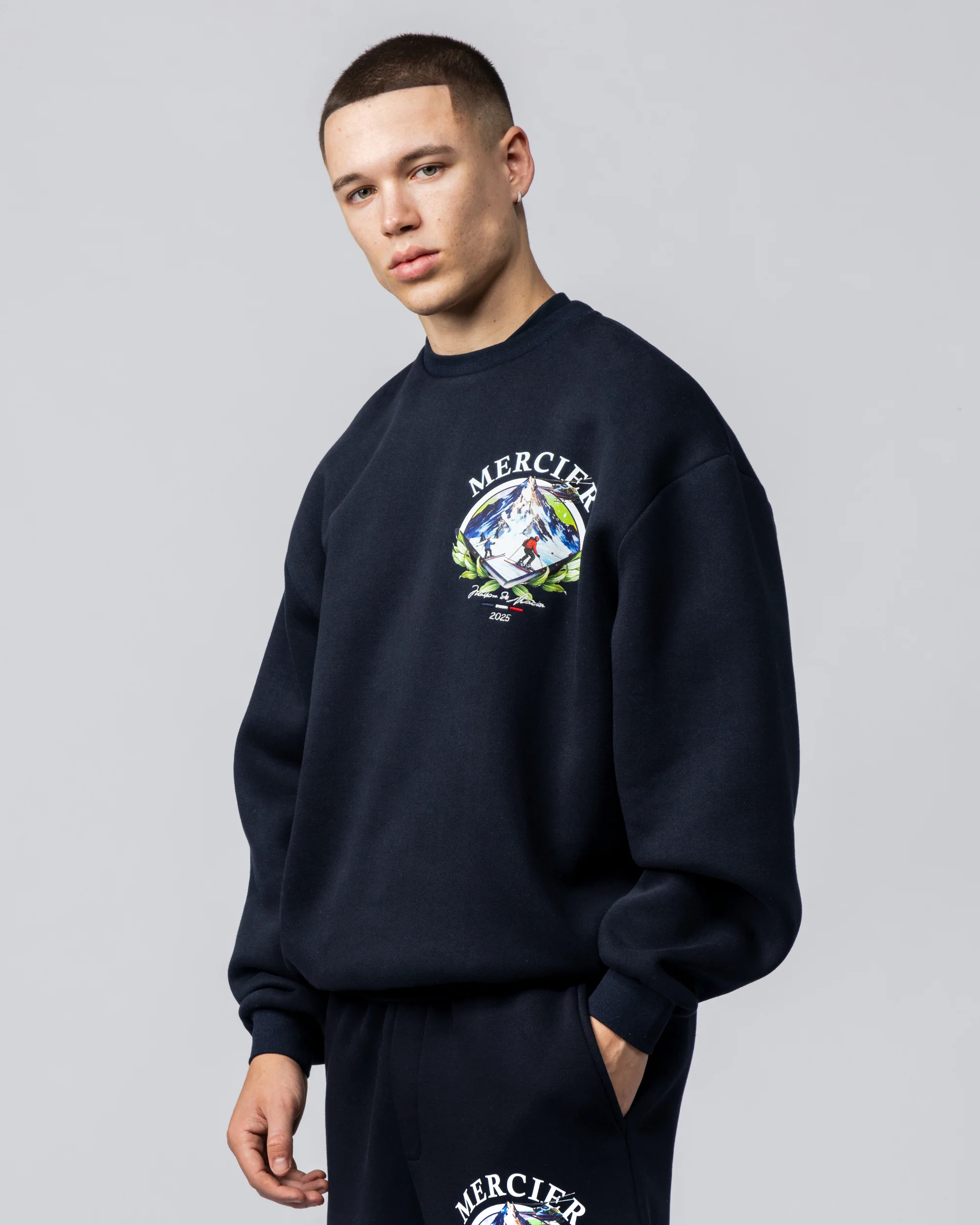 Mercski Crewneck Navy - Image 3