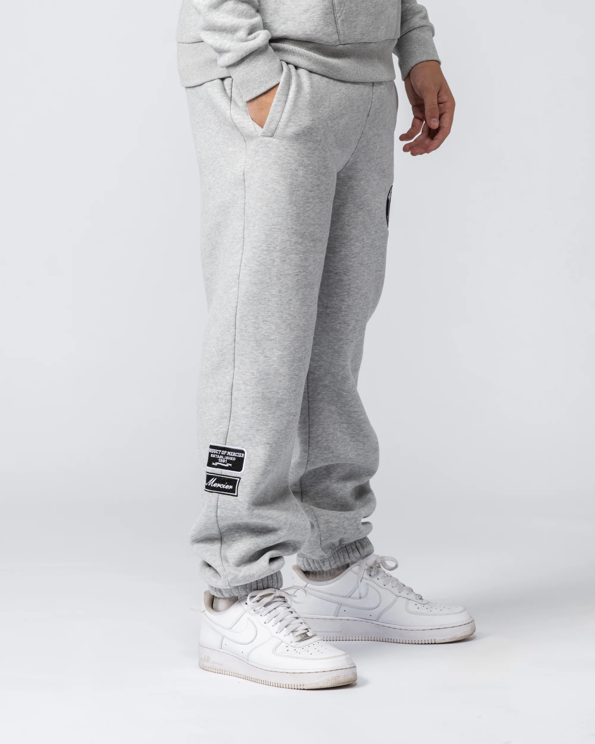 Relaxed OG Mono Joggers Grey Marl - Image 4