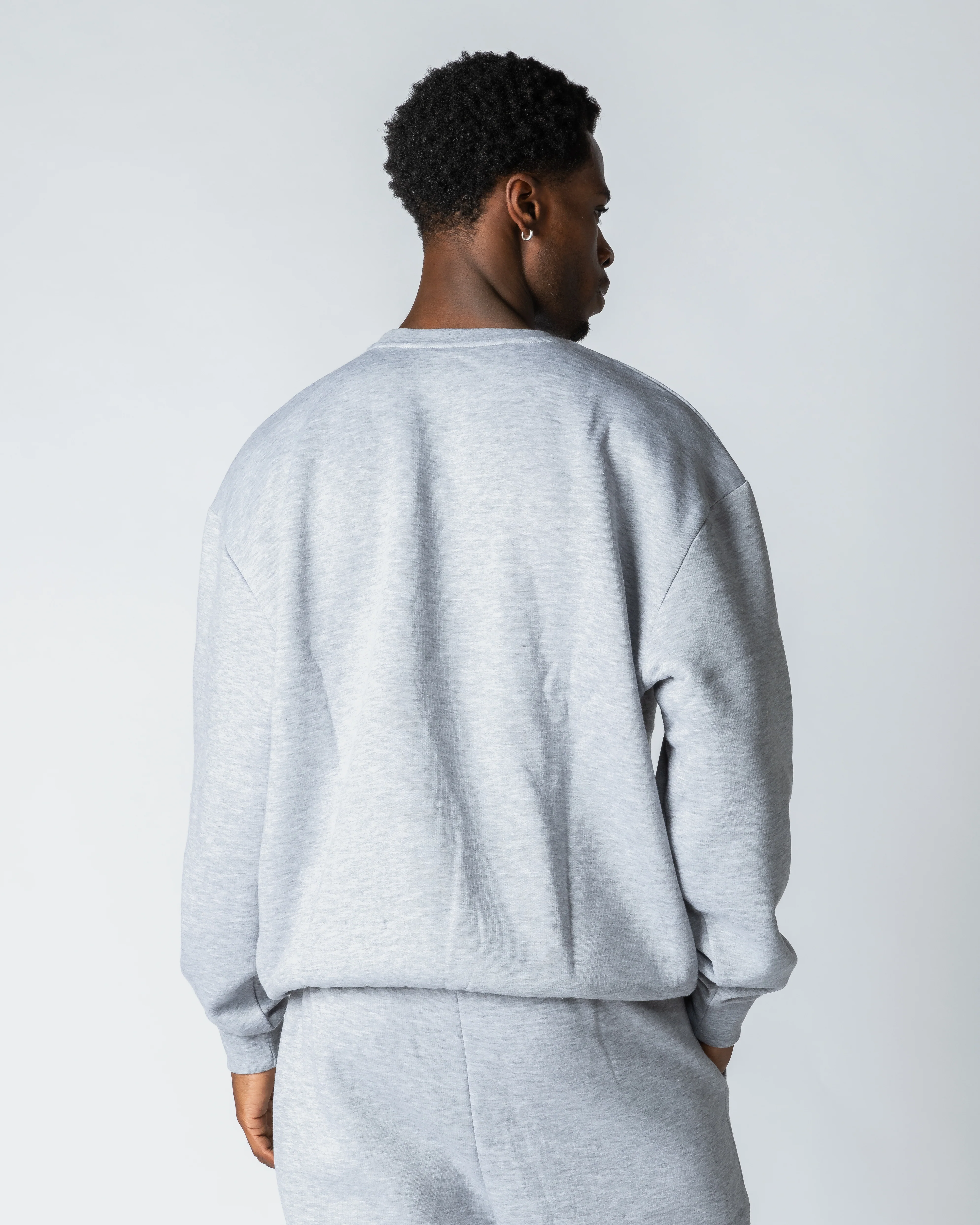 Relaxed OG Crewneck Grey Marl - Image 4