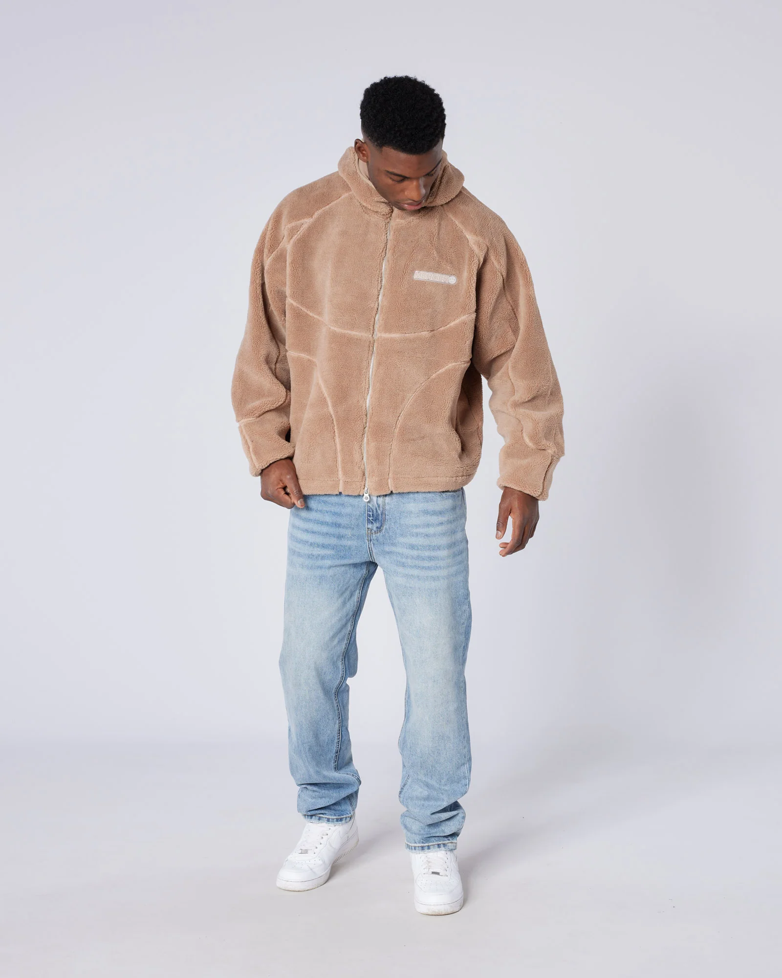 Tapered Washed Denim Jeans - Image 5