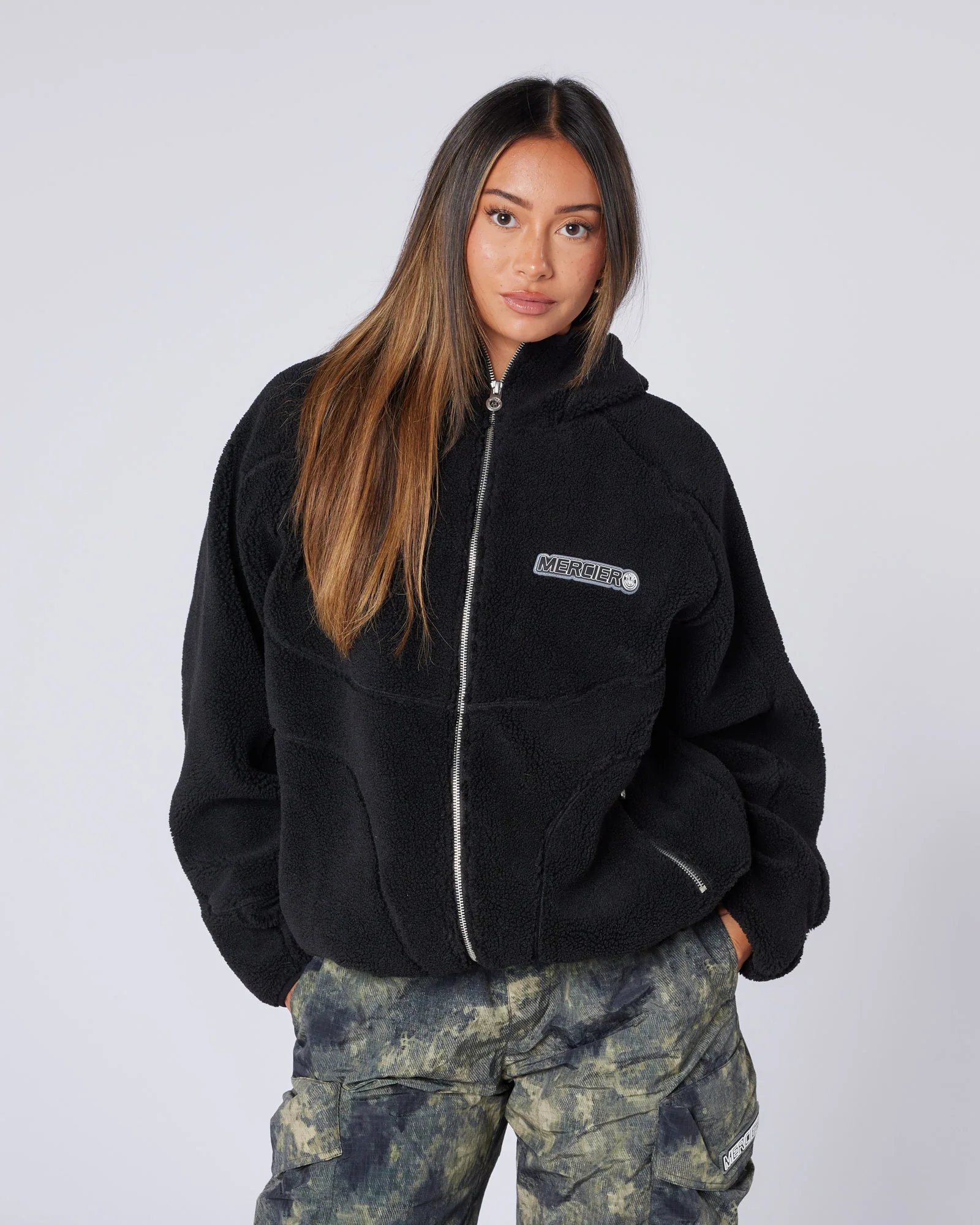 Tempo Borg Jacket Black - Image 3