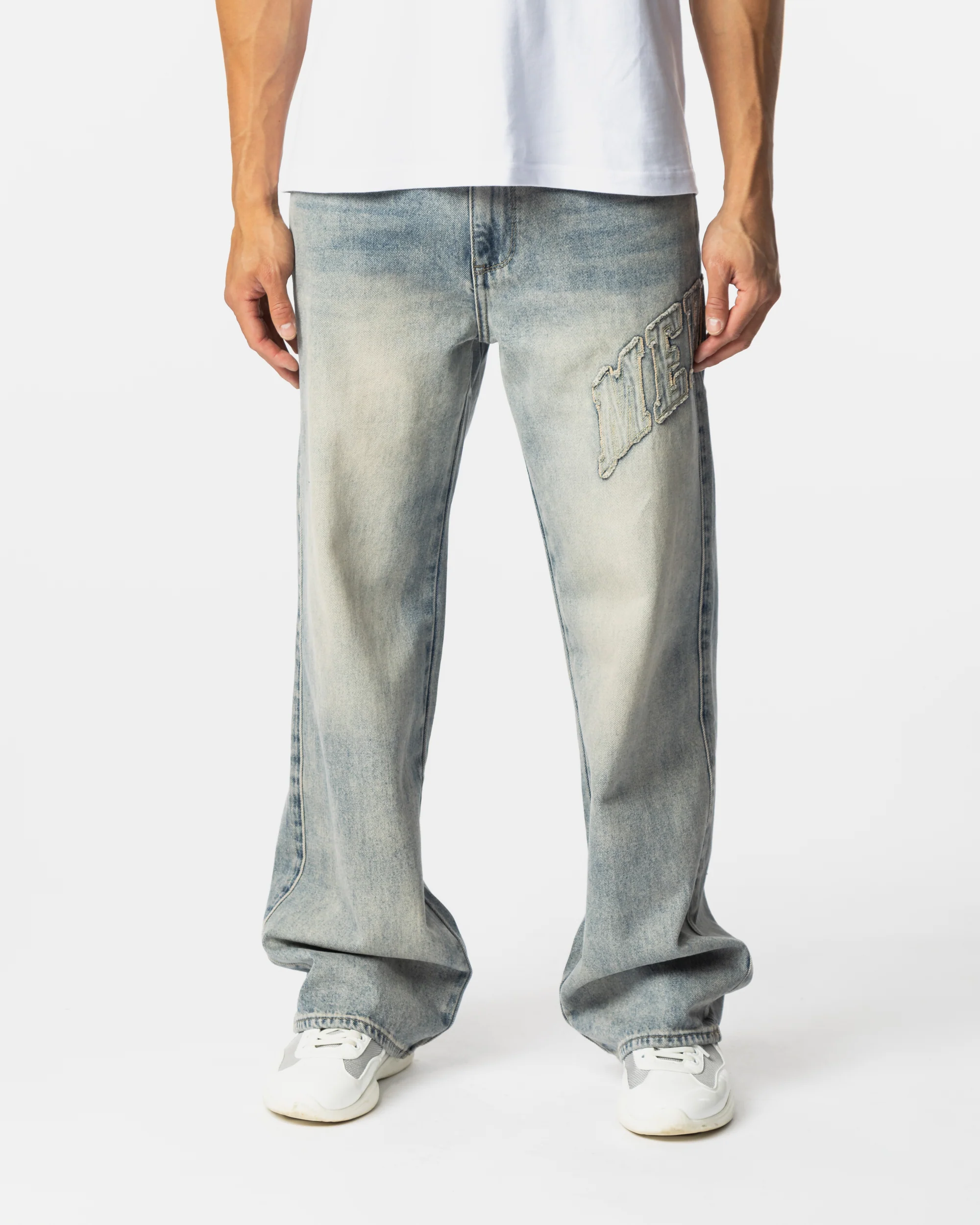 Vintage Blue Speedway Denim Jeans - Image 3
