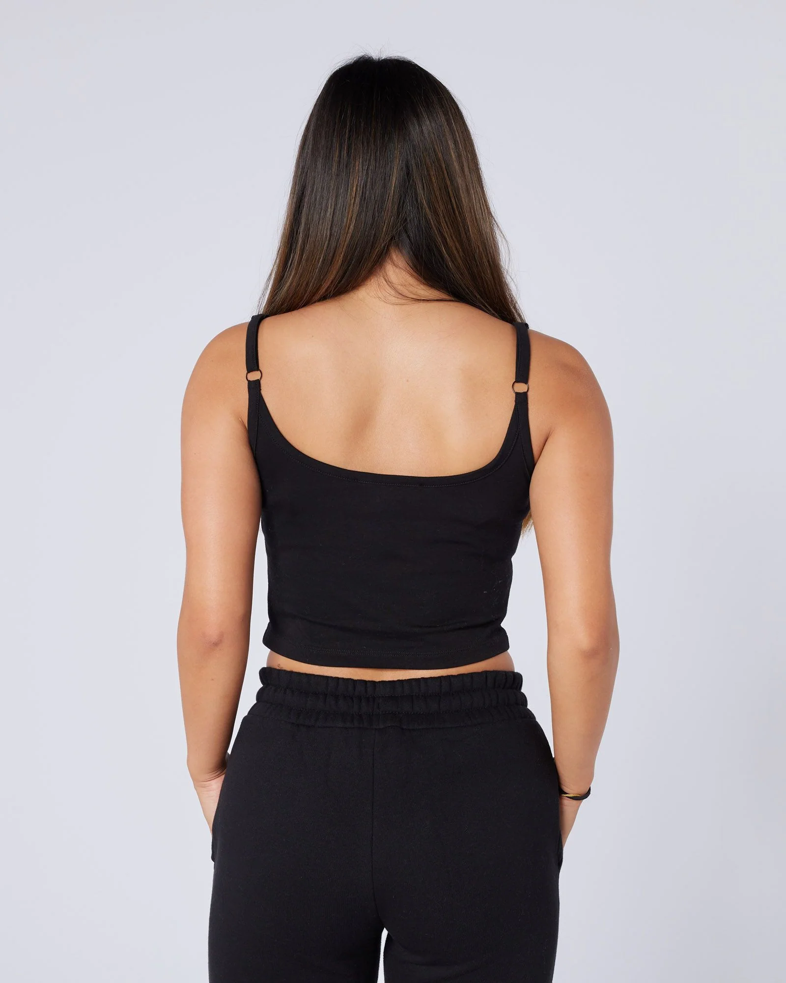 Womens Authenticity Strap Vest Black - Image 4