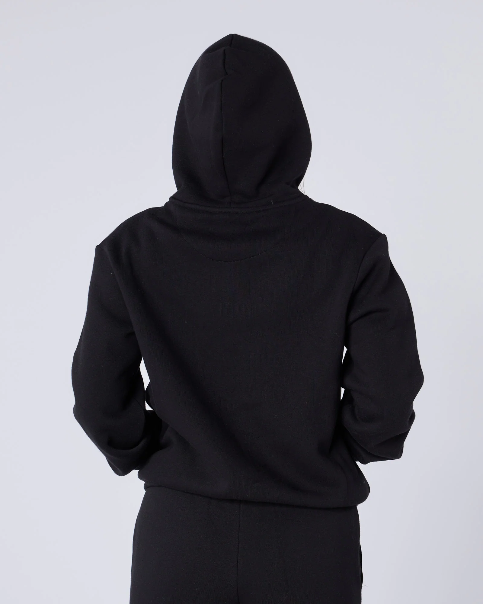Womens Authenticity Zip Hoodie Black - Image 4