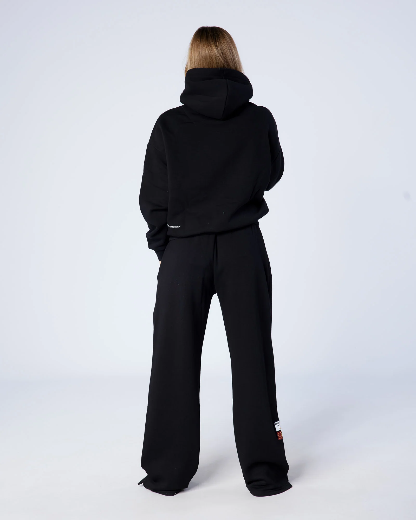 Women's OG Badge Open Hem Joggers Black - Image 5