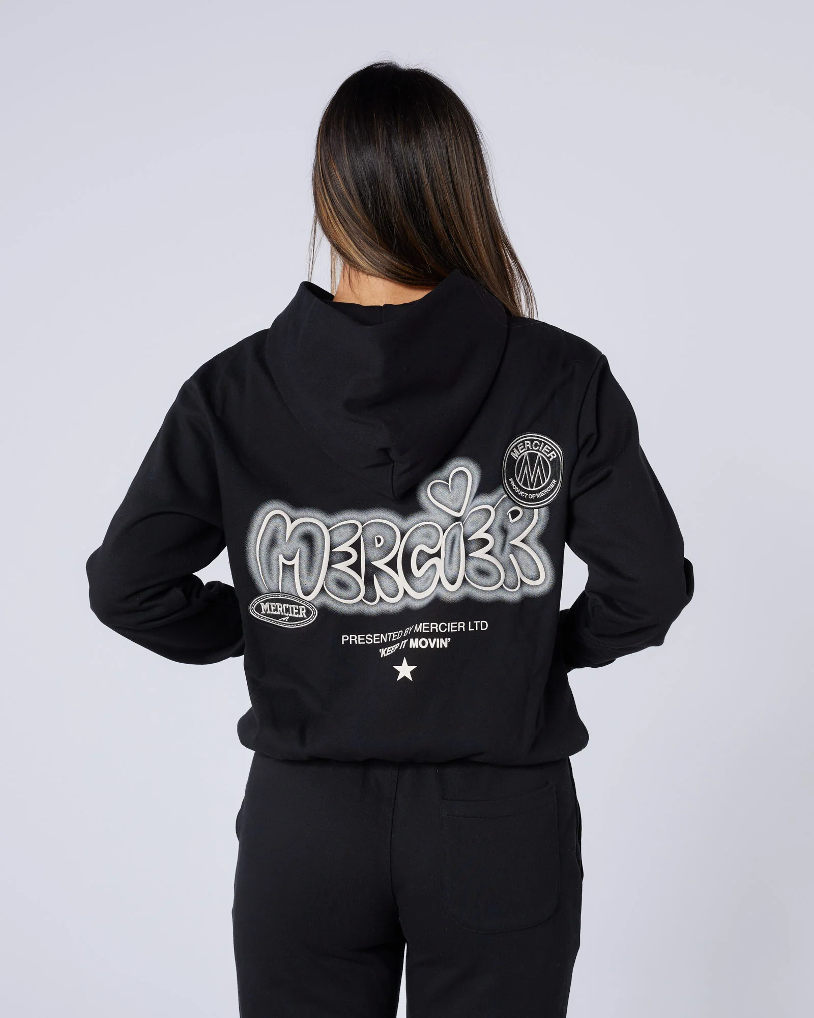 Womens Fantasy Hoodie Black - Image 4
