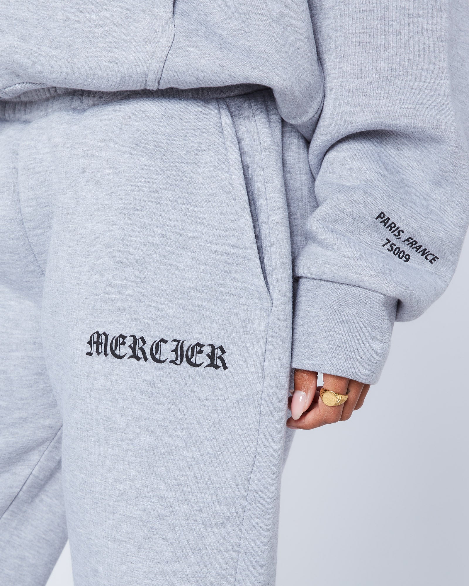 Womens Gothic Joggers Grey - Image 4