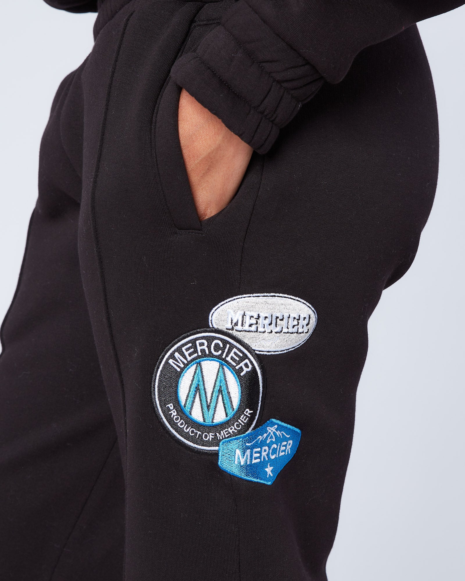 Womens OG Pintuck Joggers Black - Image 4