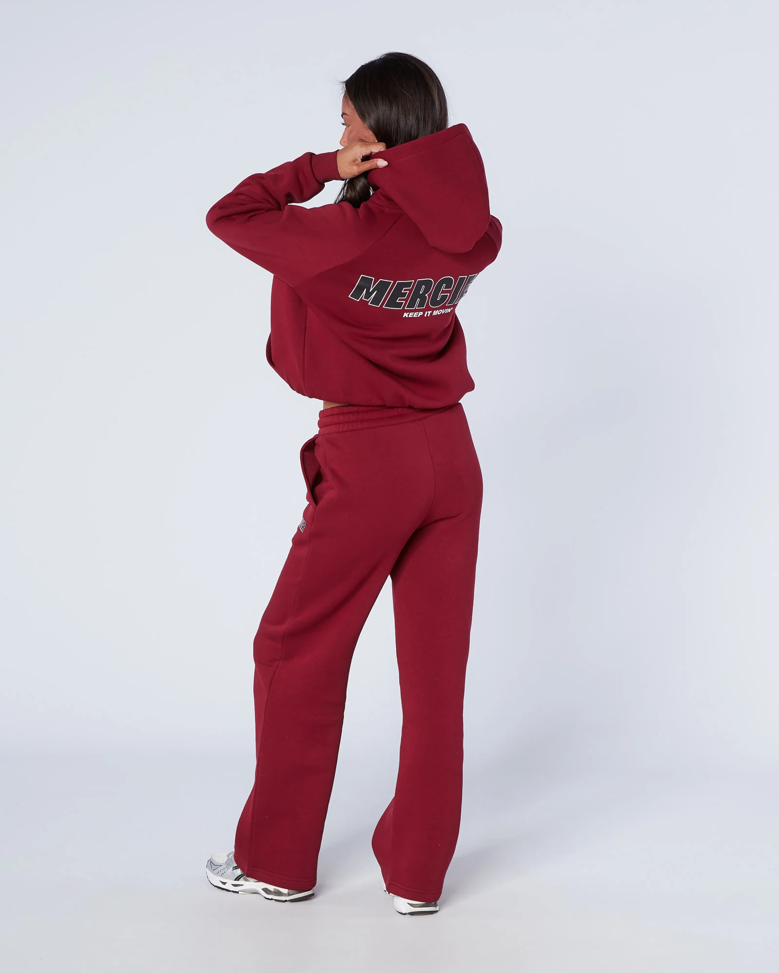 Womens Player Hoodie Maroon - Image 5