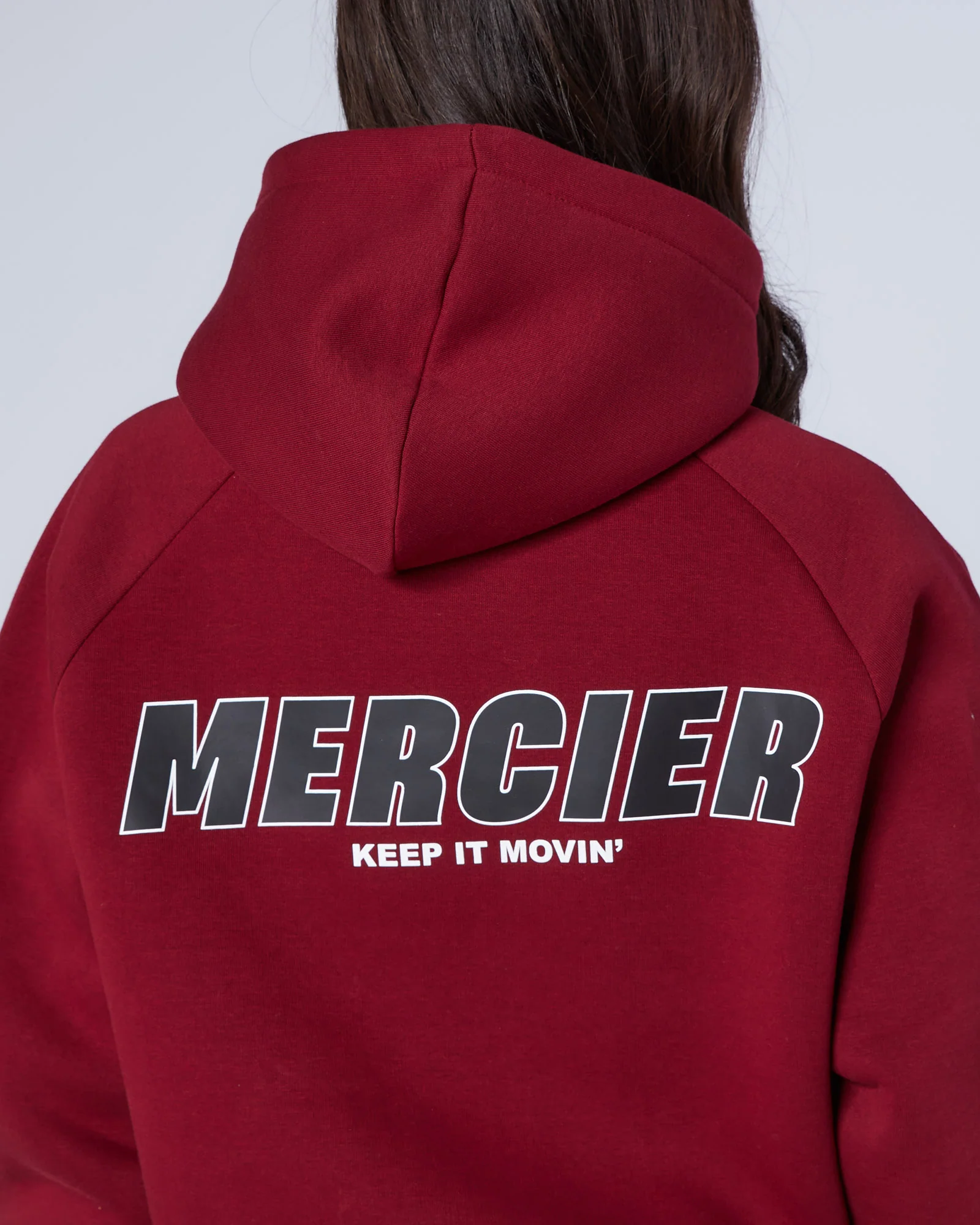 Womens Player Hoodie Maroon - Image 6