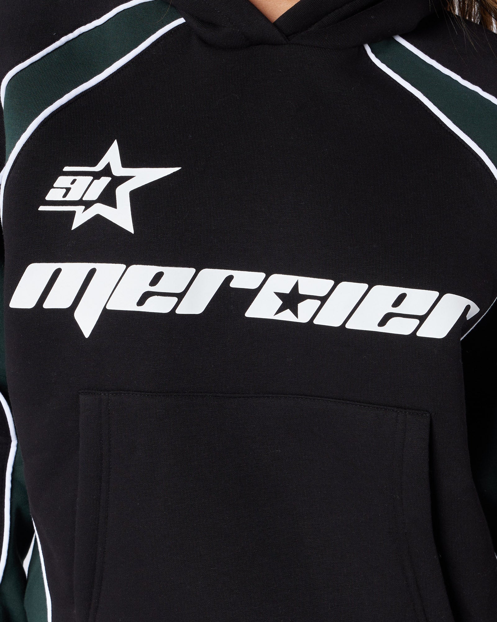 Women's Sporty Hoodie Black - Image 3