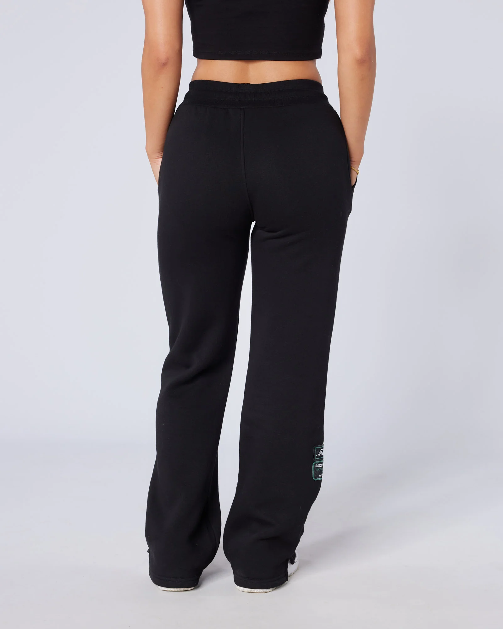 Womens Two Tone OG Badge Jogger Black - Image 5